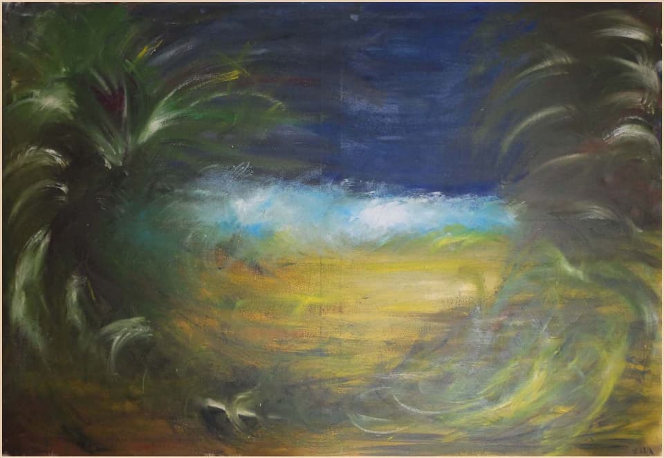 Orage sur la plage